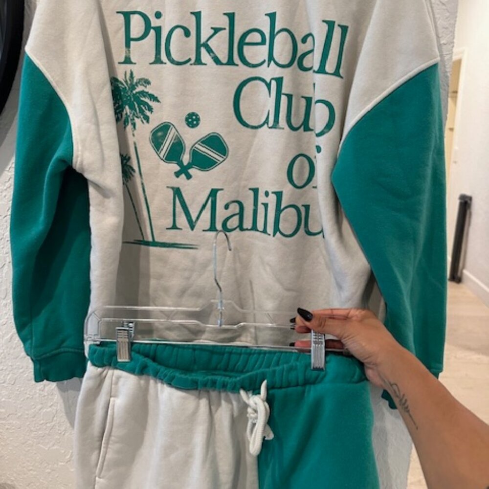 Womens Grayson Threads Pickleball Club of Malibu Matching Set Medium
